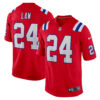 Ty Law New England Patriots Red Alternate Game Jersey - All Stitched