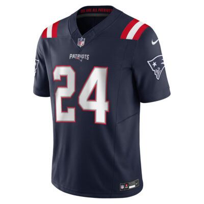 Alternative view of Ty Law New England Patriots Navy Home Vapor F.U.S.E Limited Jersey - All Stitched