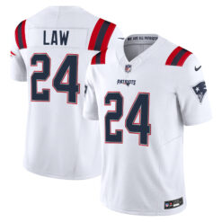Ty Law New England Patriots White Road Vapor F.U.S.E Limited Jersey - All Stitched