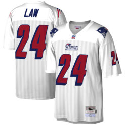 Ty Law New England Patriots White Legacy Jersey - All Stitched