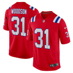 Craig Woodson New England Patriots Red Alternate Game Jersey - All Stitched