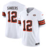 Shedeur Sanders Cleveland Browns White 1946 Throwback Vapor F.U.S.E Limited Jersey - All Stitched
