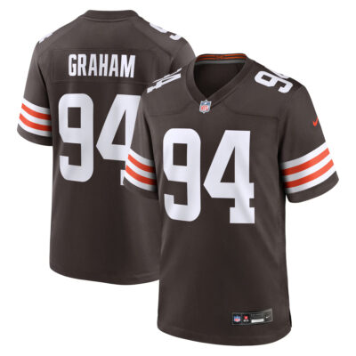 Mason Graham Cleveland Browns Brown Home Game Jersey - All Stitched