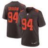 Mason Graham Cleveland Browns Brown Alternate Game Jersey - All Stitched