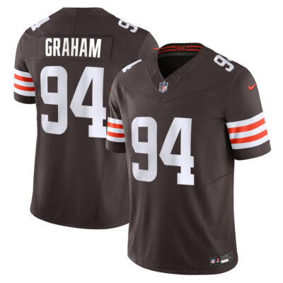 Mason Graham Cleveland Browns Brown Home Vapor F.U.S.E Limited Jersey - All Stitched