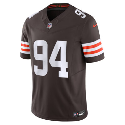Alternative view of Mason Graham Cleveland Browns Brown Home Vapor F.U.S.E Limited Jersey - All Stitched