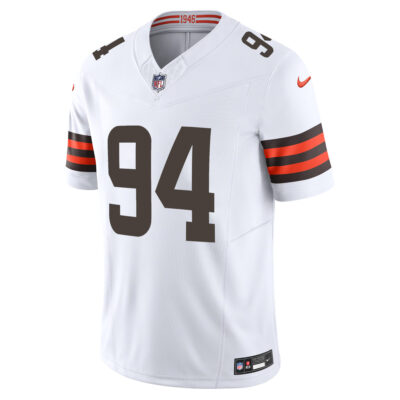 Alternative view of Mason Graham Cleveland Browns White Away Vapor F.U.S.E Limited Jersey - All Stitched