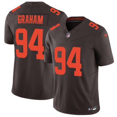 Mason Graham Cleveland Browns Brown Alternate Vapor F.U.S.E Limited Jersey - All Stitched