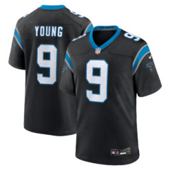 Bryce Young Carolina Panthers Black Home Game Jersey - All Stitched