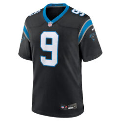 Alternative view of Bryce Young Carolina Panthers Black Home Game Jersey - All Stitched