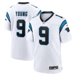 Bryce Young Carolina Panthers White Road Game Jersey - All Stitched