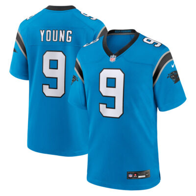 Bryce Young Carolina Panthers Light Blue Alternate Game Jersey - All Stitched
