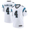 Tetairoa McMillan Carolina Panthers White Road Game Jersey - All Stitched