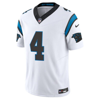 Alternative view of Tetairoa McMillan Carolina Panthers White Road Vapor F.U.S.E Limited Jersey - All Stitched