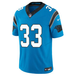 Alternative view of Princely Umanmielen Carolina Panthers Light Blue Alternate Vapor F.U.S.E Limited Jersey - All Stitched