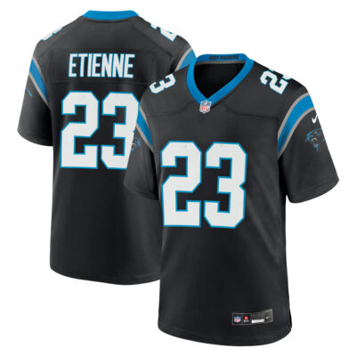 Trevor Etienne Carolina Panthers Black Home Game Jersey - All Stitched