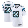 Trevor Etienne Carolina Panthers White Road Game Jersey - All Stitched