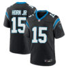 Jimmy Horn Jr Carolina Panthers Black Home Game Jersey - All Stitched