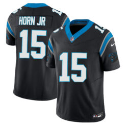 Jimmy Horn Jr Carolina Panthers Black Home Vapor F.U.S.E Limited Jersey - All Stitched