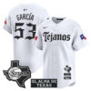Adolis Garcia Texas Rangers White Mexico Tejano Barrio Style Limited Jersey - All Stitched