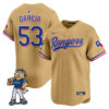 Adolis Garcia Texas Rangers Gold Rangers Captain Patch Limited Jersey - All Stitched