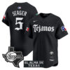 Corey Seager Texas Rangers Black Mexico Tejano Barrio Style Limited Jersey - All Stitched