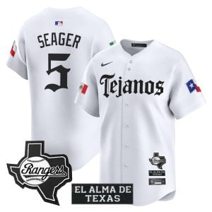 Corey Seager Texas Rangers White Mexico Tejano Barrio Style Limited Jersey - All Stitched