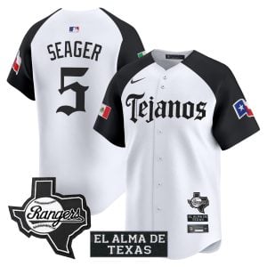 Corey Seager Texas Rangers Alternate White Mexico Tejano Barrio Style Limited Jersey - All Stitched