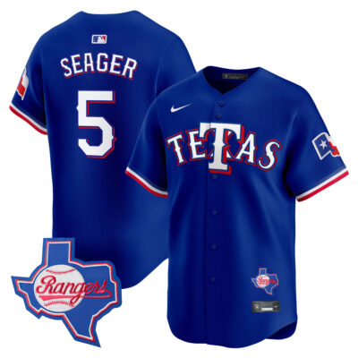 Corey Seager Texas Rangers Royal Blue Tetas Limited Jersey - All Stitched