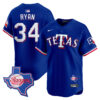 Nolan Ryan Texas Rangers Royal Blue Tetas Limited Jersey - All Stitched