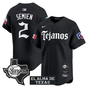 Marcus Semien Texas Rangers Black Mexico Tejano Barrio Style Limited Jersey - All Stitched