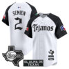 Marcus Semien Texas Rangers Alternate White Mexico Tejano Barrio Style Limited Jersey - All Stitched
