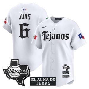 Josh Jung Texas Rangers White Mexico Tejano Barrio Style Limited Jersey - All Stitched