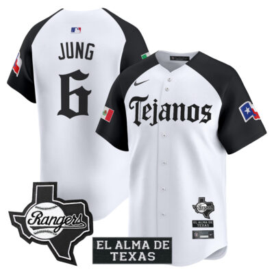 Josh Jung Texas Rangers Alternate White Mexico Tejano Barrio Style Limited Jersey - All Stitched