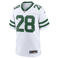 Alternative view of Curtis Martin New York Jets White Road Game Jersey - All Stitched
