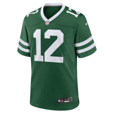 Alternative view of Joe Namath New York Jets Green Home Game Jersey - All Stitched
