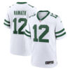 Joe Namath New York Jets White Road Game Jersey - All Stitched