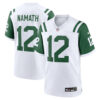 Joe Namath New York Jets White Classic Alternate Game Jersey - All Stitched