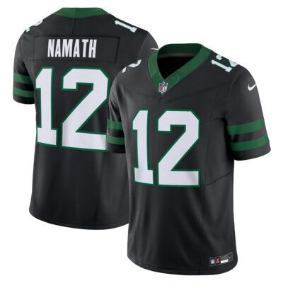 Joe Namath New York Jets Black Alternate Vapor F.U.S.E Limited Jersey - All Stitched