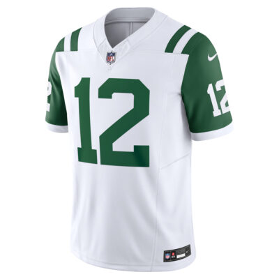 Alternative view of Joe Namath New York Jets White Classic Alternate Vapor F.U.S.E Limited Jersey - All Stitched