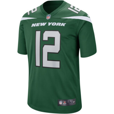 Alternative view of Joe Namath New York Jets Green Home Jersey - All Stitched