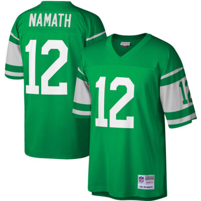 Joe Namath New York Jets Green Legacy Jersey - All Stitched
