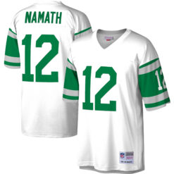 Joe Namath New York Jets White Legacy Jersey - All Stitched