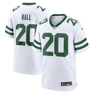 Breece Hall New York Jets White Road Game Jersey - All Stitched