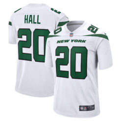Breece Hall New York Jets White Road Jersey - All Stitched