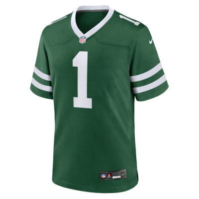 Alternative view of Ahmad Sauce Gardner New York Jets Green Home Game Jersey - All Stitched