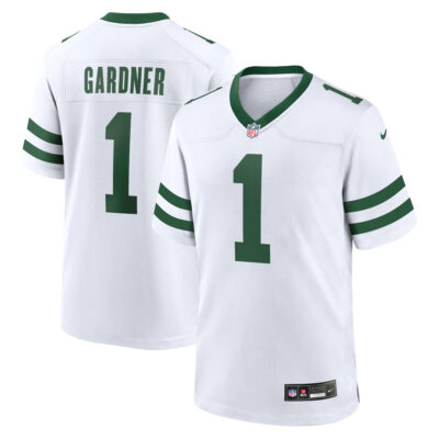 Ahmad Sauce Gardner New York Jets White Road Game Jersey - All Stitched
