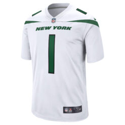 Alternative view of Ahmad Sauce Gardner New York Jets White Road Jersey - All Stitched
