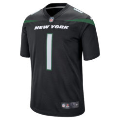 Alternative view of Ahmad Sauce Gardner New York Jets Black Alternate Jersey - All Stitched