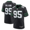 Quinnen Williams New York Jets Black Alternate Game Jersey - All Stitched